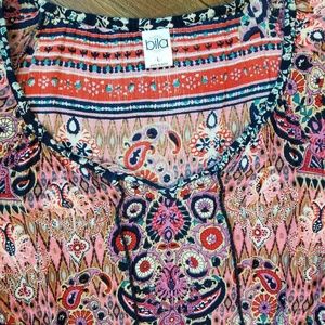 Bila Tops - Bila Sz L * Boho Tribal Trendy Blouse w/ Tassels Bila Tops - Bila Sz L * Boho Tribal Trendy Blouse w/ Tassels